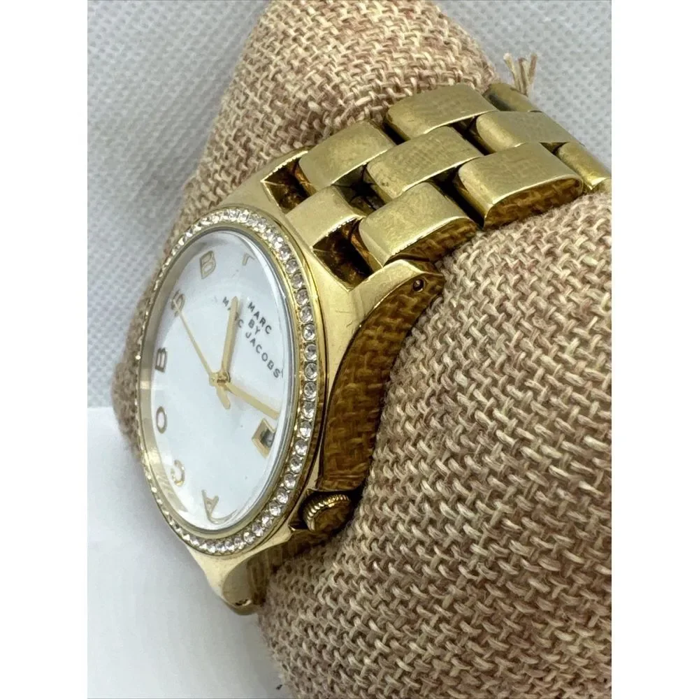 Marc Jacobs MBM3045 Women's Gold Stainless Steel Analog Dial Quartz Watch JNA729